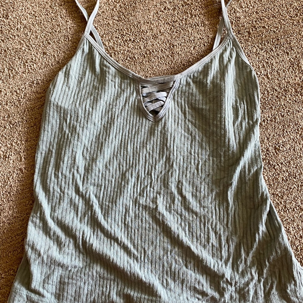 Mint green tank top